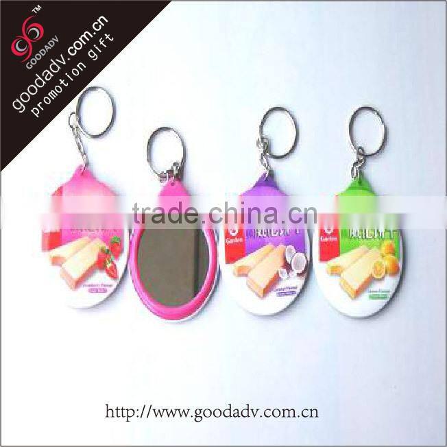 cheap small hand mirrorr with metal ring for makeup