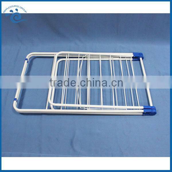 Metal Tube Powder Coating Folding Clothes Rack 135*56*90CM Balcony Garment Drying Rack