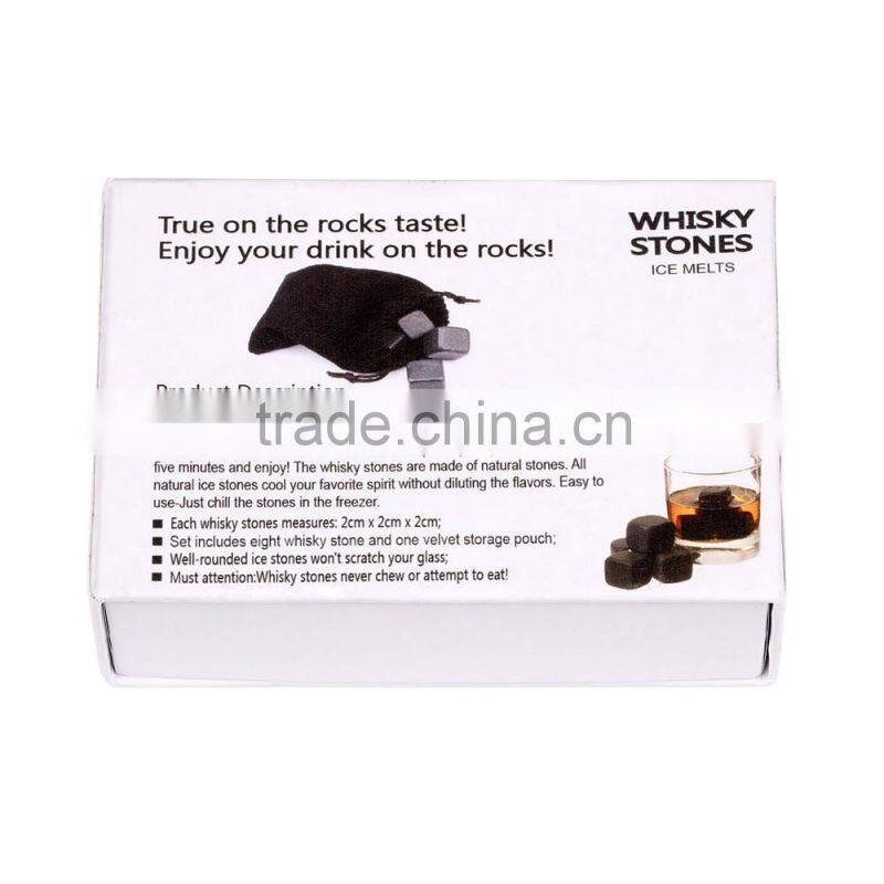 Fashionable personalize engraving whiskey stone ice cube gifts for whiskey lovers