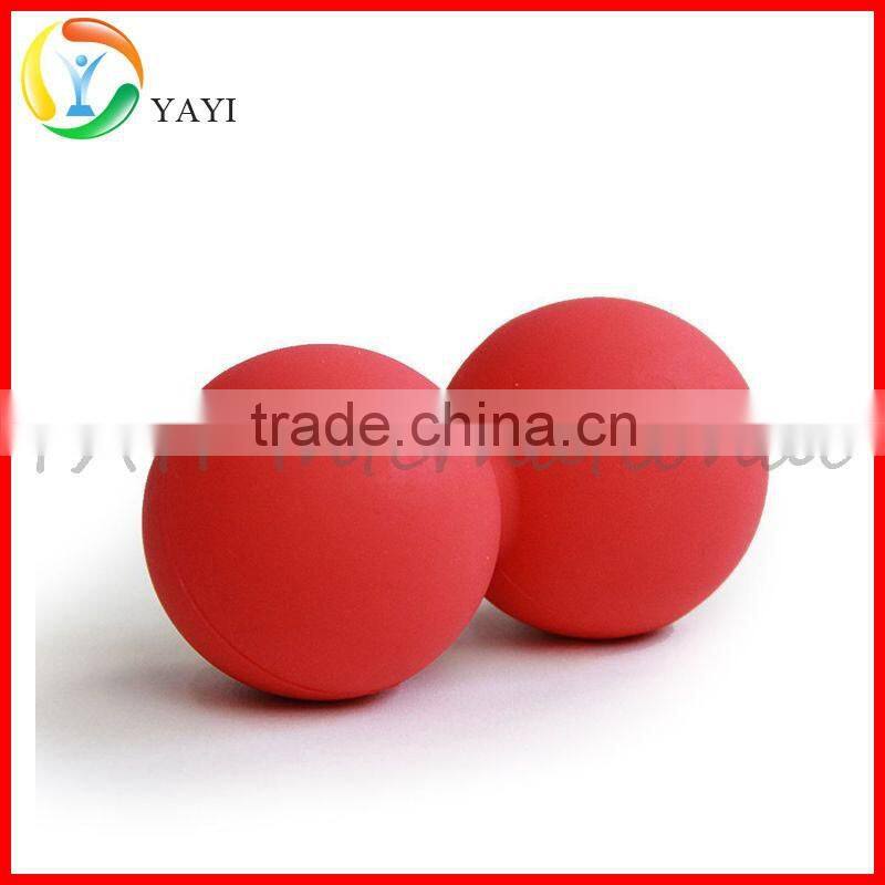 Solid Rubber Double Lacrosse Ball Peanut Massage Ball