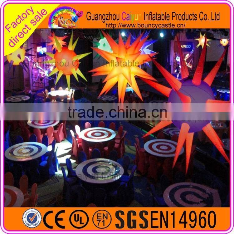 Cheap advertising inflatable LED light star for party decoration