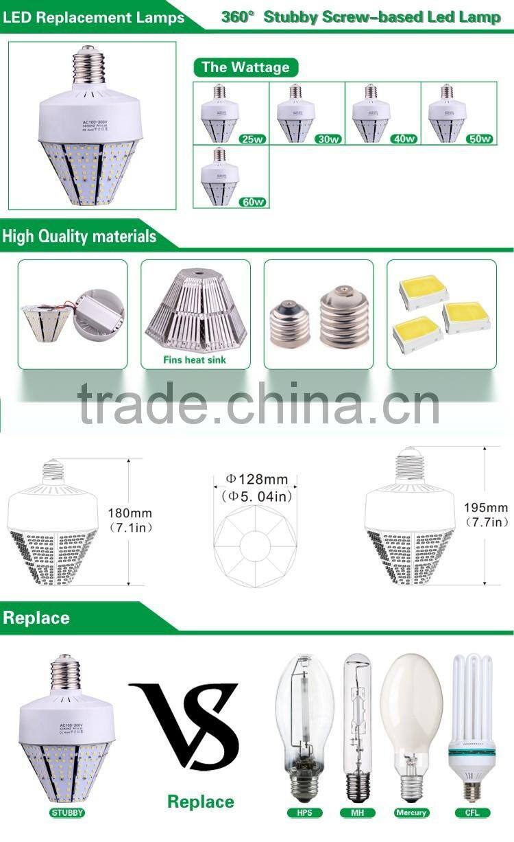 e27 60w bulb led for post top with ETL lited 3 years warranty