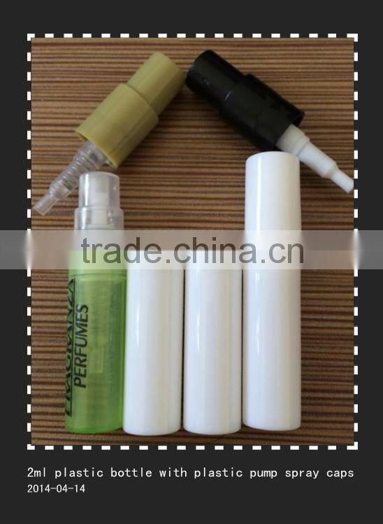 3ml empty perfume mini plastic pump spray bottle
