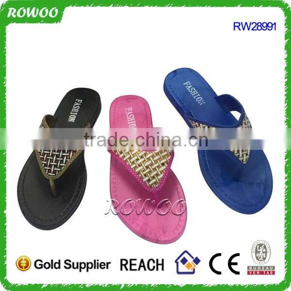 new cheap fancy snake printed women pvc injection flip flop