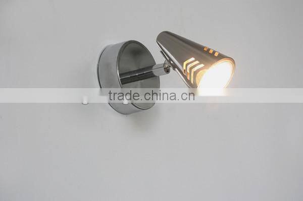 two heads spot lighting silver iron spot wall lamps