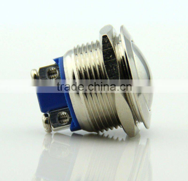 F0271 19mm metal push button pushbutton switch Momentary screw feet