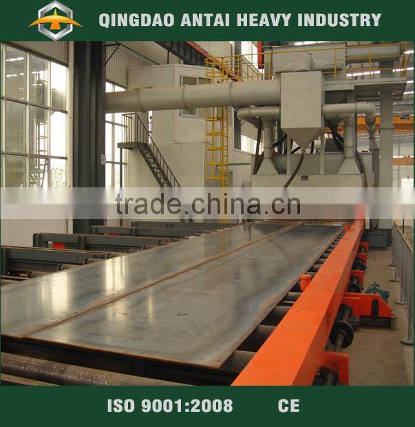 china preservation steel plate shot blasting machine