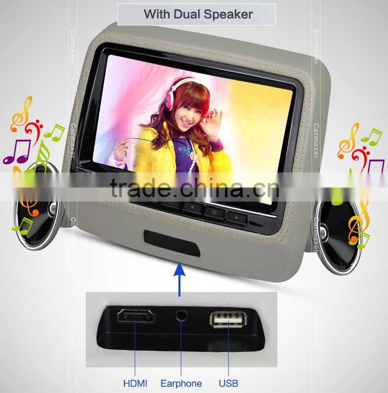 2015 new style 9inch active headrest dvd player