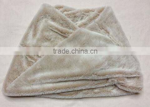 HSSC006 100% POLYESTER FAKE FUR INFINITY SCARF