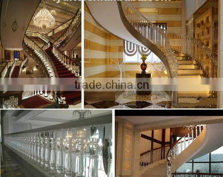 High quality wholesale crystal clear plastic stairs baluster