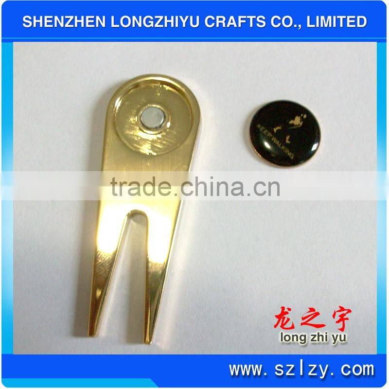 OEM Golf Divot Tool Custom Logo Ball Marker Hat Clip