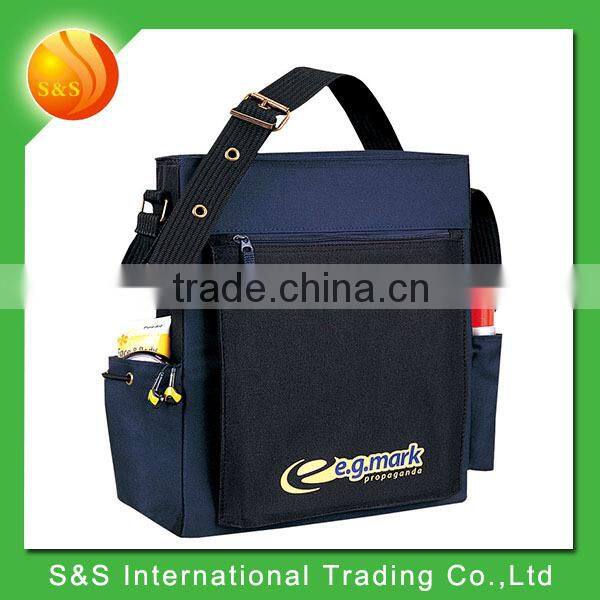 600D polyester urban manager briefcase tote bag with two side pockets