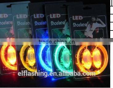 2014 led Shoelace super brightness and colorful led shoelace