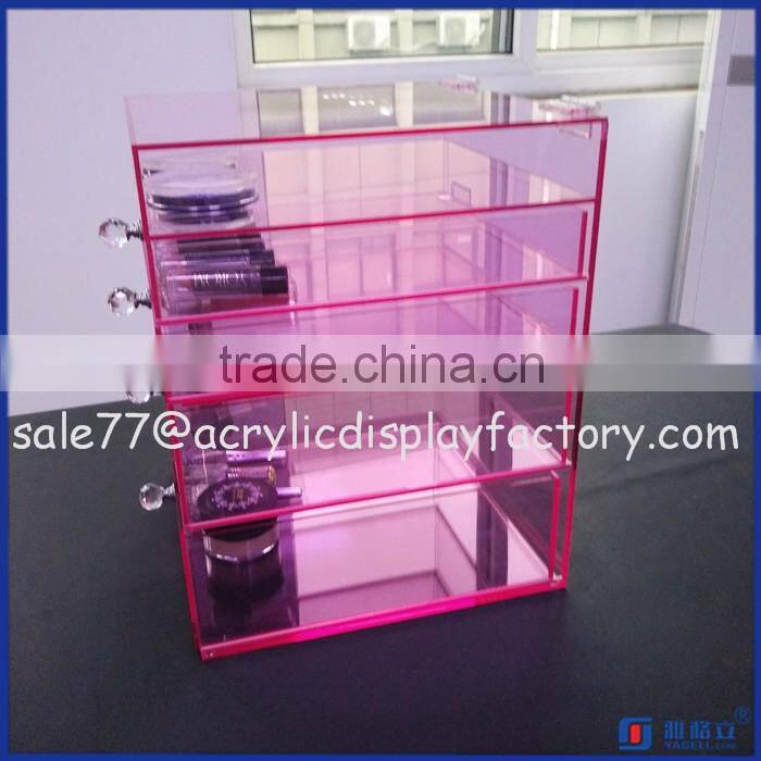 2016 beauty acrylic makeup organizer / clear cosmetic display / mac makeup organizer