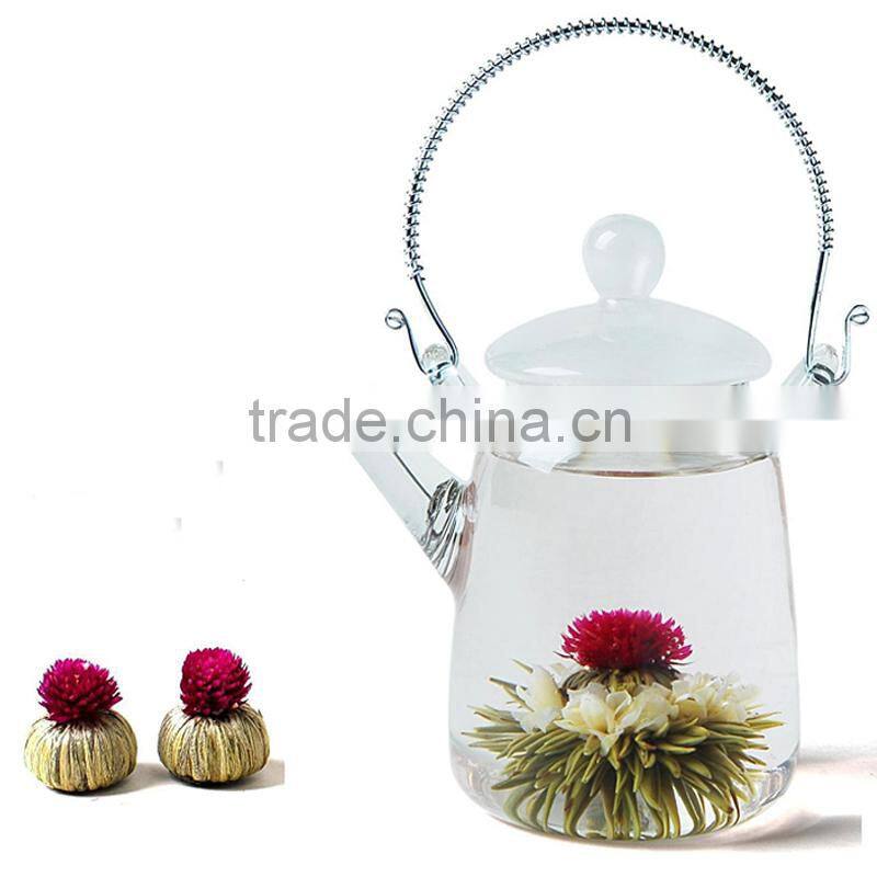 Organic beautiful Chinese tea beauty tea ball blooming tea jasmine and rose