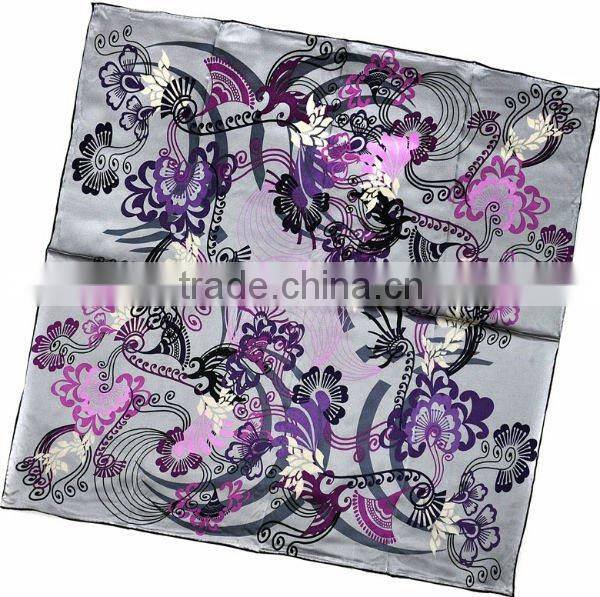 custom printing twill silk scarves