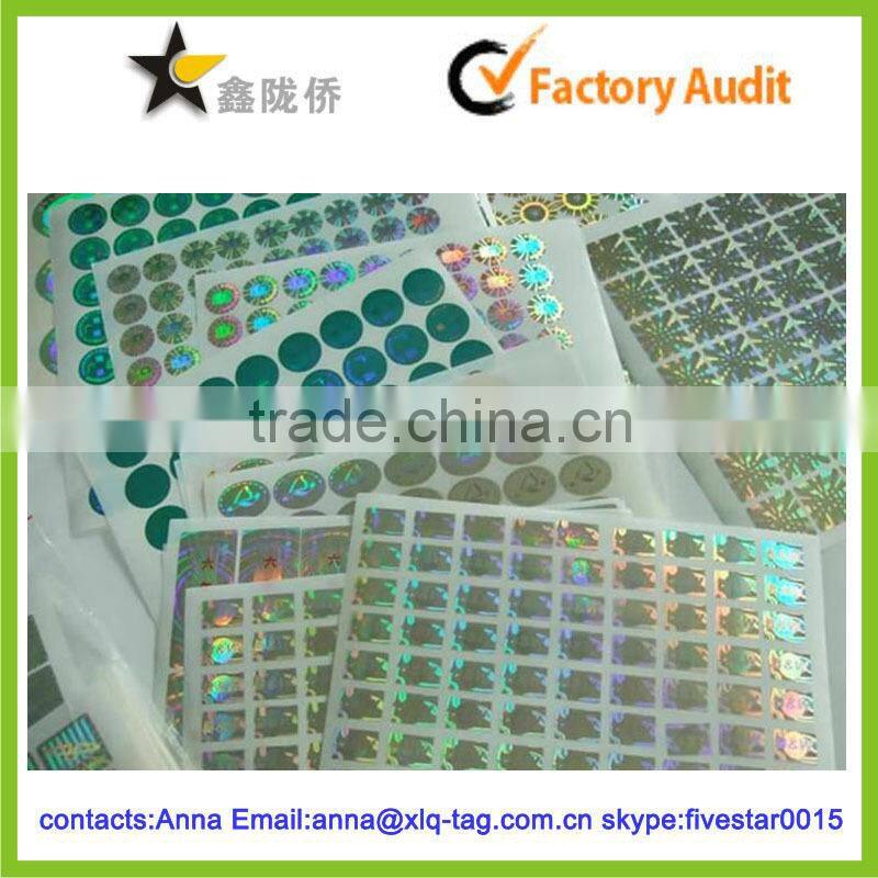 2014 Professional anti-fake security 3d pass hologram sticker