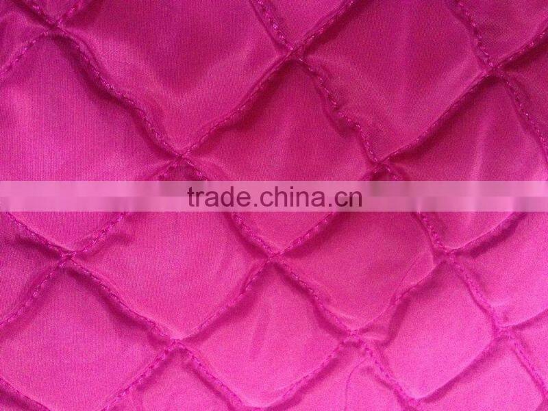 embossed embroidery quilting jacket fabric,embossed quilted fabric