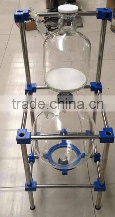 Hot Sale! Lab 10L/150L Three-Layer Glass Reactor for Chemical Use