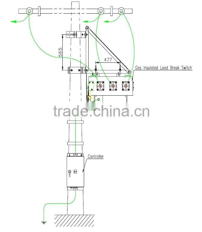 sf6 gas insulated outdoor load break switch