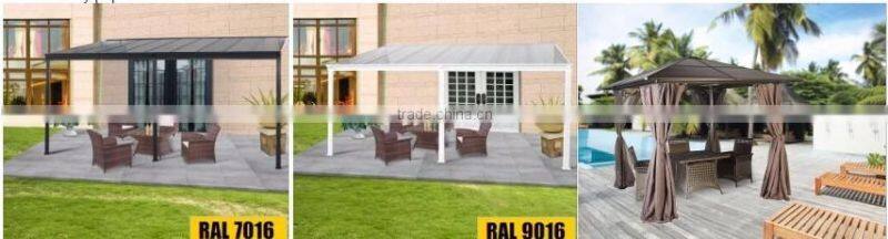 China factory patio shade cover,2016 modern aluminum rain awning supports door canopy for window or patio cover