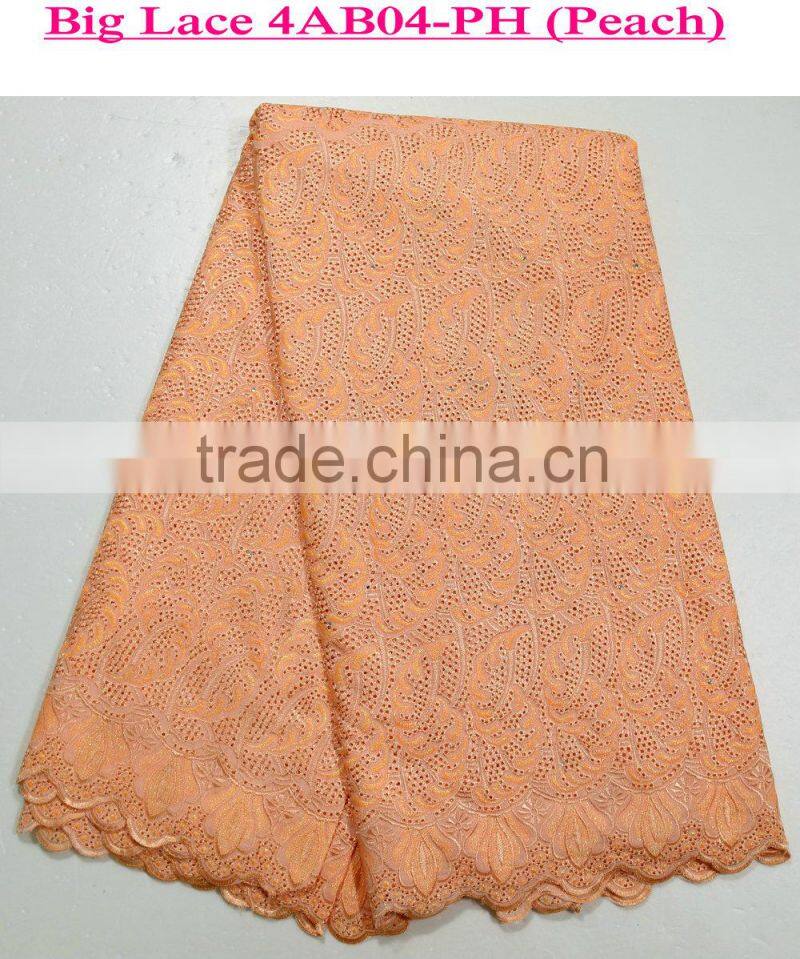 Best quality swiss lace Big heavy african voile lace for family party dress