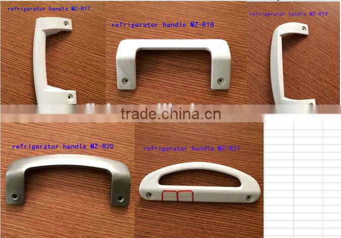 Freezer door handle freezer door handle with lock plastic factory cheap abs deep freezer knob with lock and key abs white cabine