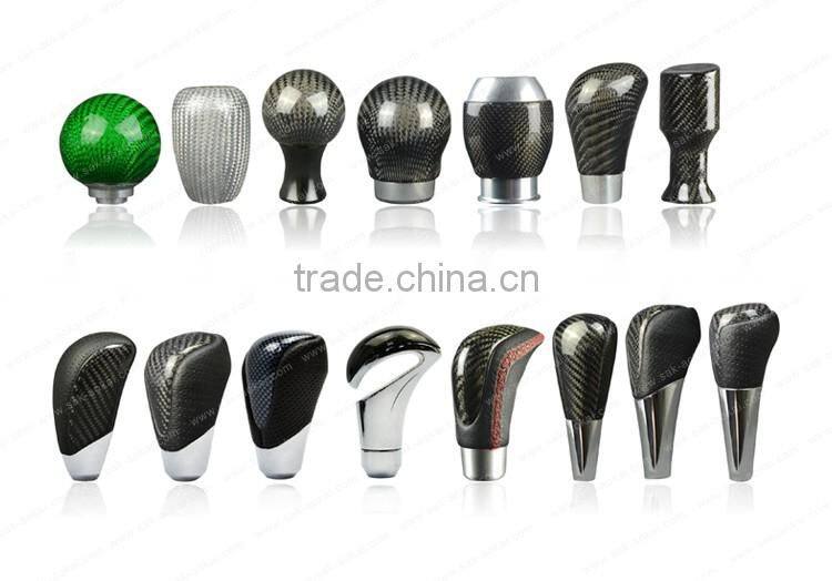 shifter knob leather/Aluminum/carbon fiber