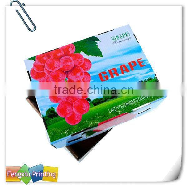 Custom Printed Separate Lid 5 Ply Corrugated Banana Carton Box