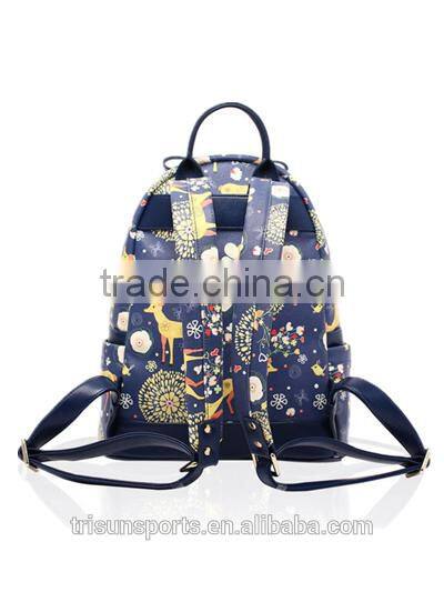 customized korean style backpack with computer layer for younger
