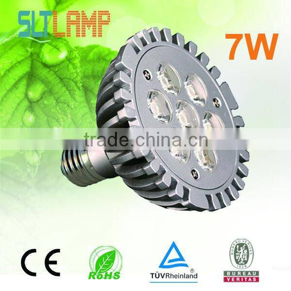 2013 hot-sale par30 90-264V/AC led spotlight lighting 5W 7w