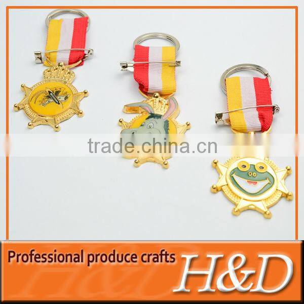 Customized Animal Shape metal sport medal with pin