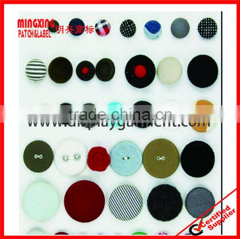high fashion black fabric covered button, button for clothes,shoes