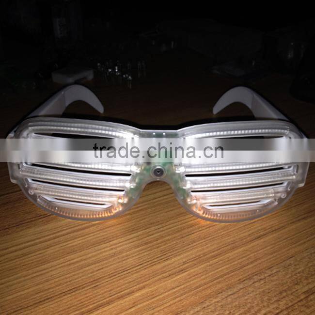 2016 wholesale colorful frame flash led party sunglasses