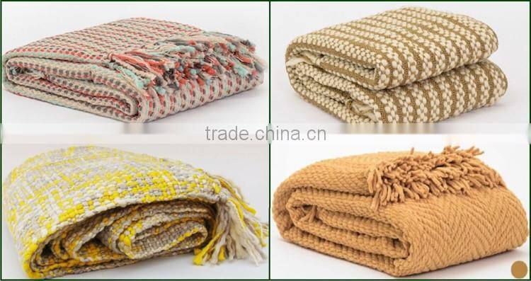 SZPLH New design 2016 Chunky Knit Merino Wool Blanket