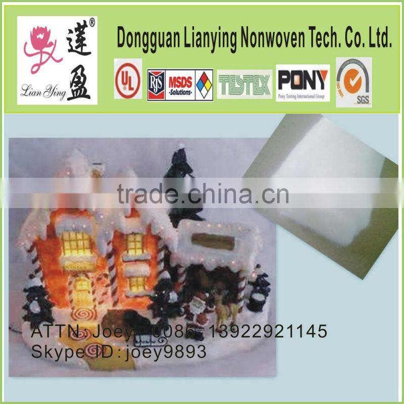 Snow scene for holiday decoration