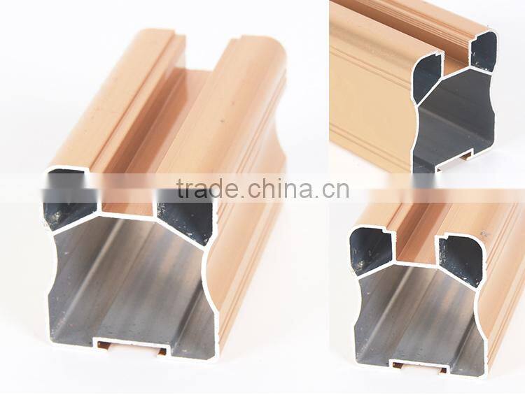 High quality and low price golden anodized aluminium profile