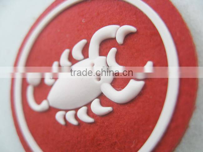 self-adhesive custom leather patch
