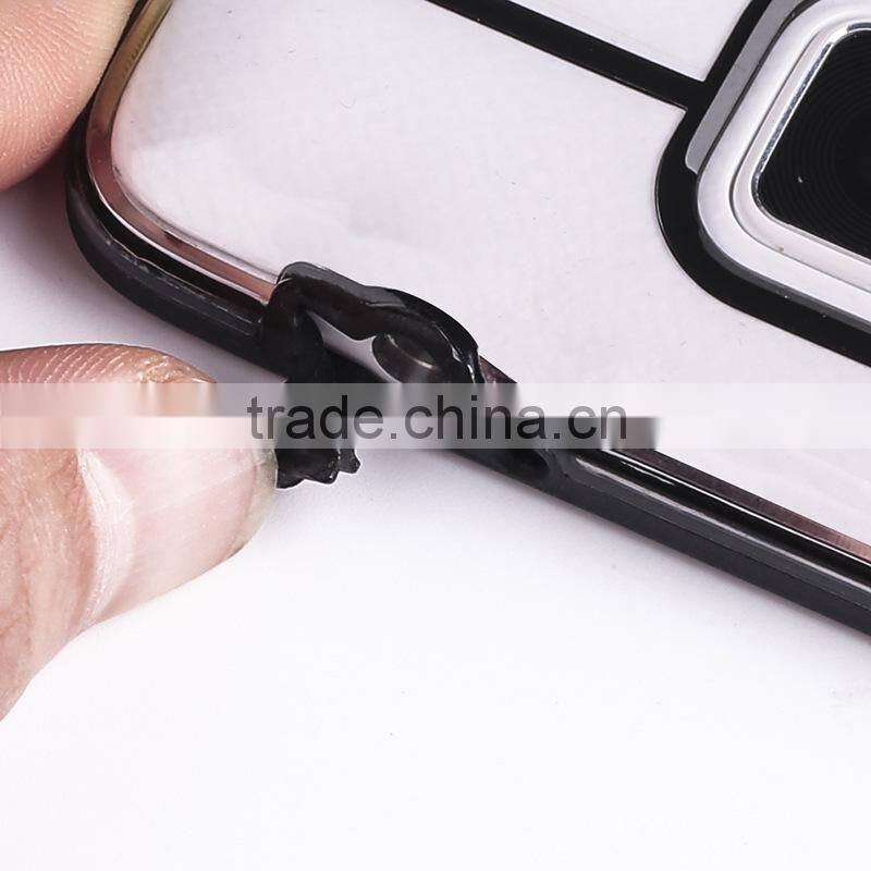 Transparent Slim Case for Samsung Note 4, PC+TPU combo case