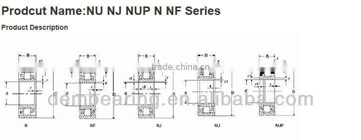 brass cage NJ2326 Cylindrical roller bearing