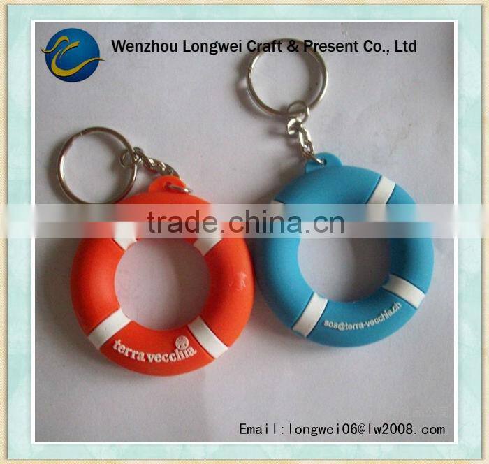 heart shaped floating keychain/key chain ring/custom soft pvc keychains