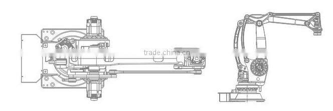 palletizing industrial robot for moving