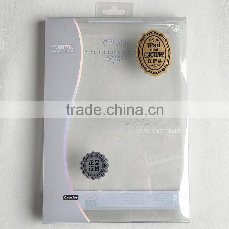PVC printing & packaging factory custom transparent pvc protection box for iPAD