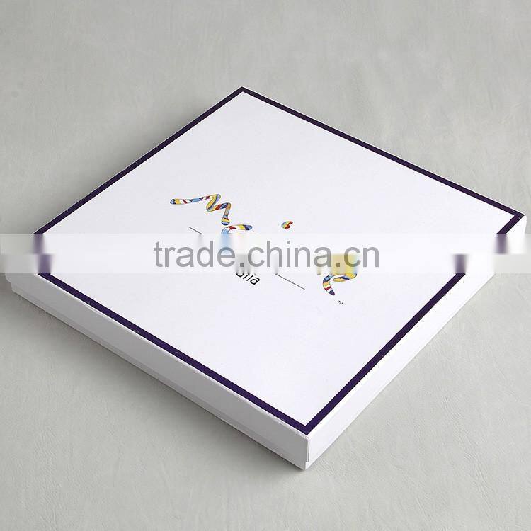 Pink thick cardboard packaging box made by China printing company for women's scarf