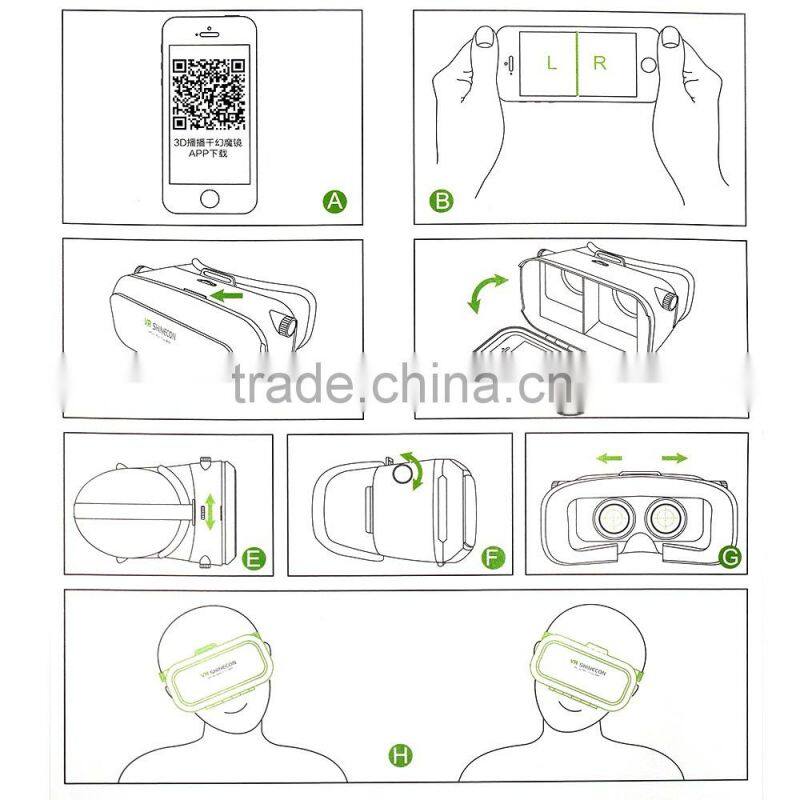 2016 New hot Technology 3d glasses virtual reality Google 3D glasses VR Box virtual reality headset