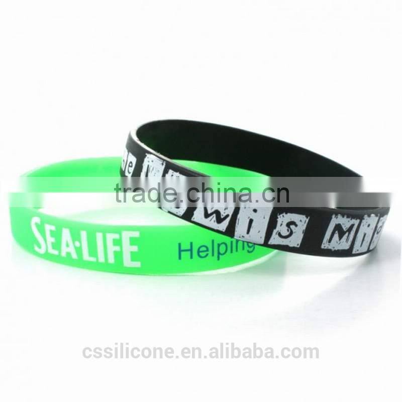 2014 Most Popular Eco-friendly Personalized Silicone Bracelet Cheap Custom Silicone Bracelets fashion gift