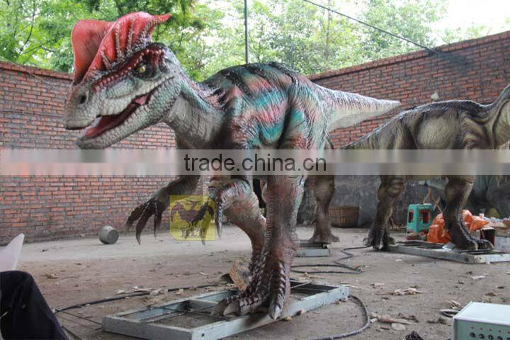 Animatronic kiddie amusement dinosaur