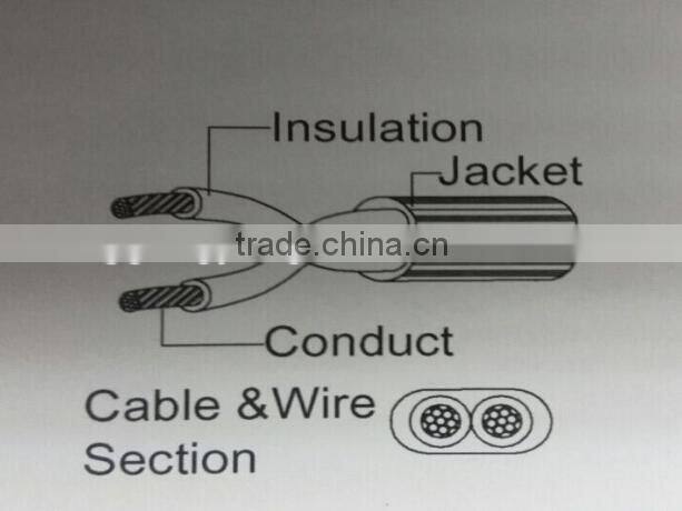 high quality good sale electric VDE type flat cord wire