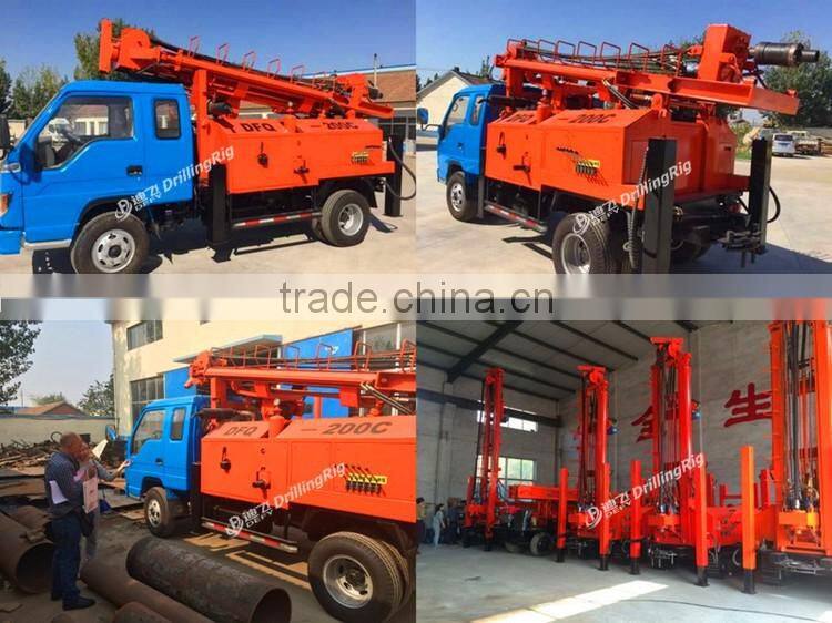 0~200m Best Seller of Hydraulic Water Well Drilling Rig, Drilling Machine for Stone