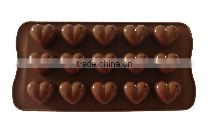 valentines day gifts 15 hearts silicone chocolate mould